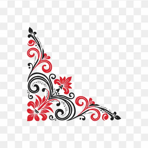 Corner Colorful Abstract Design Free PNG Images