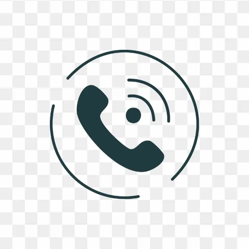 Smartphone with free call interface vector icon