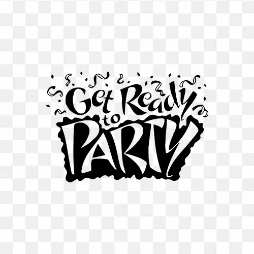 get ready to party clipart