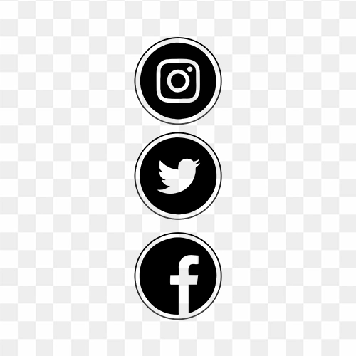black instagram logo transparent