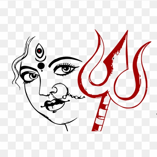 Maa Durga Logo, HD Png Download - vhv