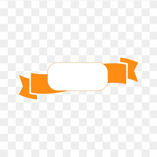 Orange Ribbon PNG Transparent Images Free Download, Vector Files