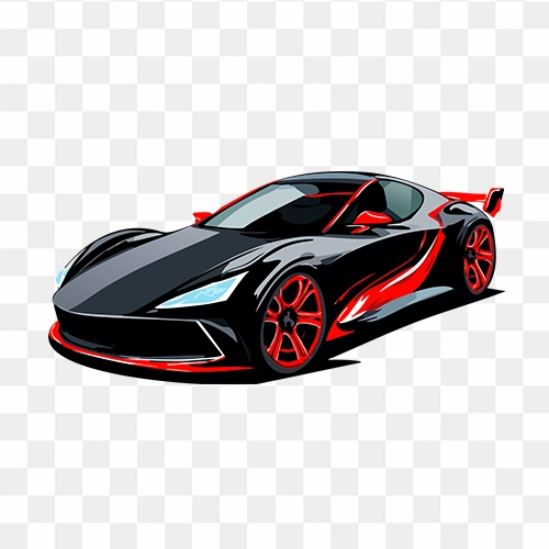 A Speedy Car And Racer Clipart Free PNG and Clipart