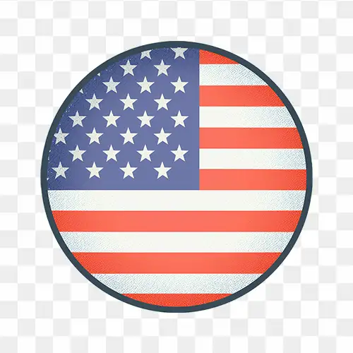 American flag usa circle icon free png