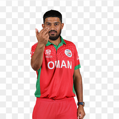 Aqib Ilyas Oman Cricketer Free Png image