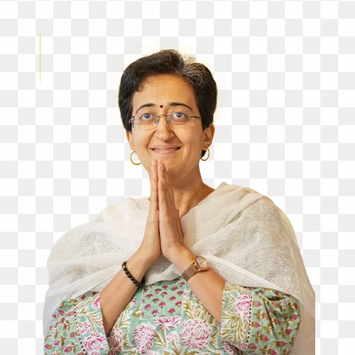 Atishi Marlena indian politician free transparent png photo