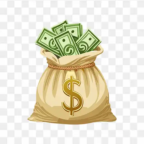 Bag Filled with Money Free Transparent PNG Icon