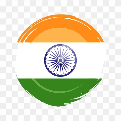 Beautiful Indian flag tricolor free transparent HD png image