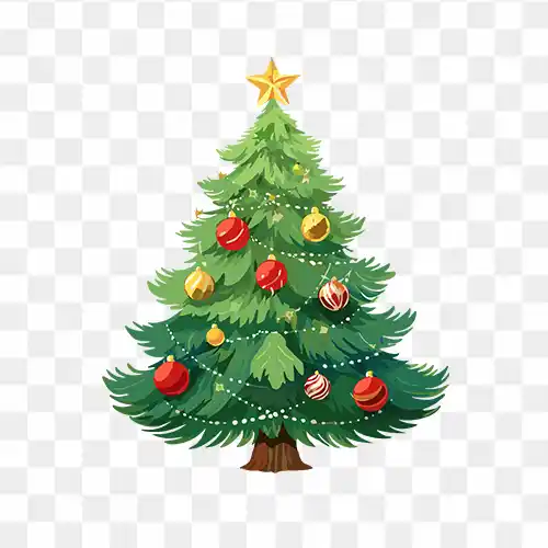 Christmas tree free HD PNG image