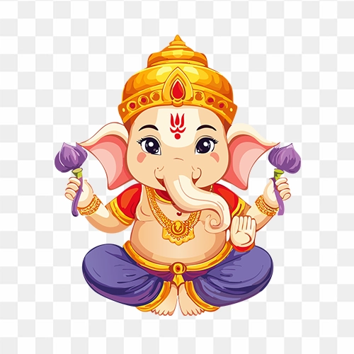 Colorful Ganesha Clipart free transparent png