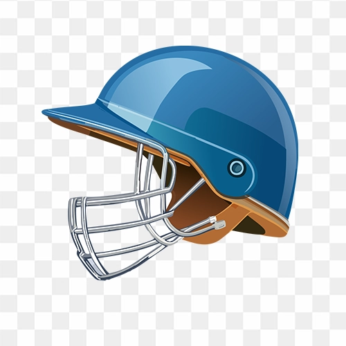 Cricket Helmet blue color free stock transparent png