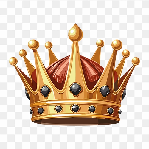 Crown illustration free png stock image