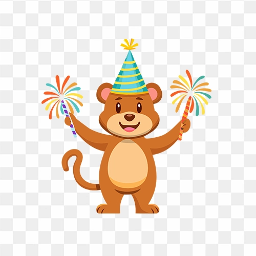 Cute jumping bear royalty free stock png image