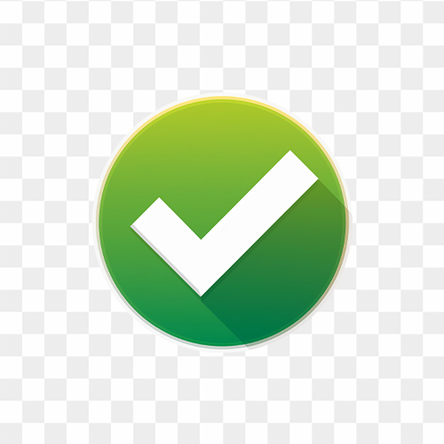 Green Check Mark Free Transparent PNG image