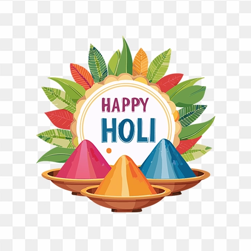 Happy Holi Indian festival Free PNG