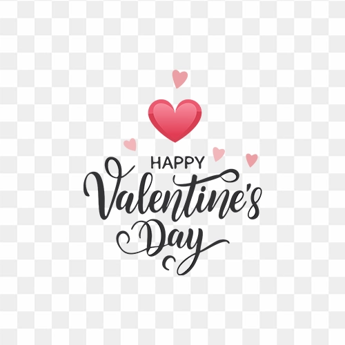 Happy Valentine Day Free Stock PNG Image