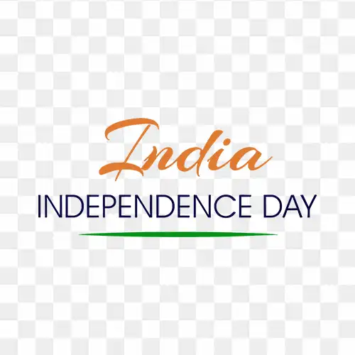 India Independence day text free png