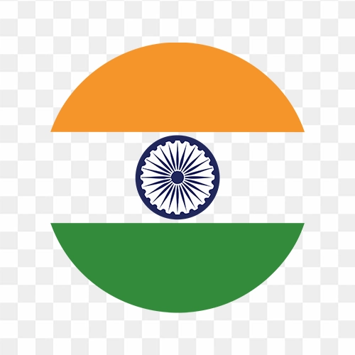 Indian flag Circle shape free HD transparent png