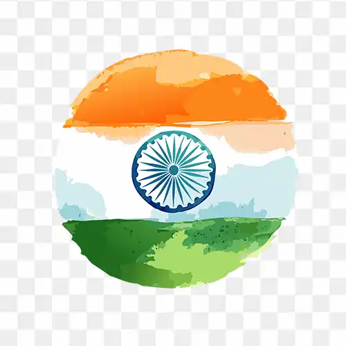 Indian Flag watercolor free transparent png image