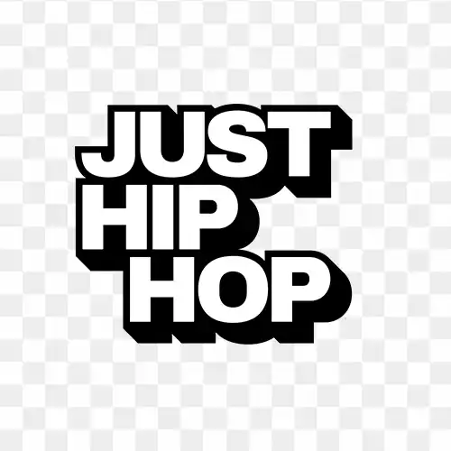 Just Hip Hop Text free stock png with transparent background