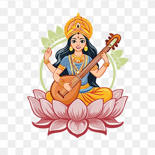 Maa saraswati png clipart png