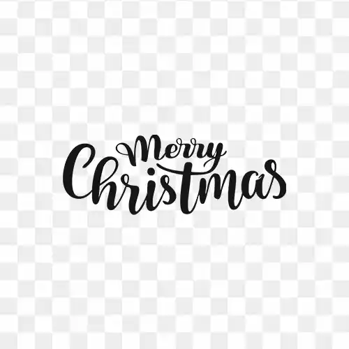 Merry christmas stylish text free png