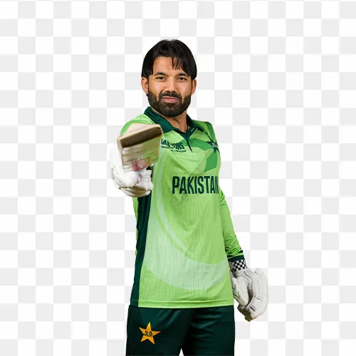 Mohammad Rizwan pakistan cricket player New HD PNG Photo