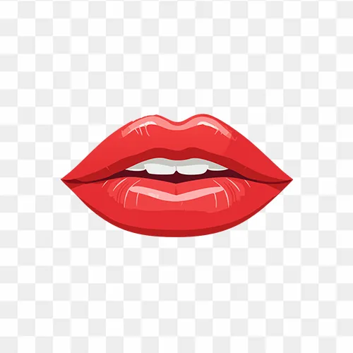 Red lips kiss png free download