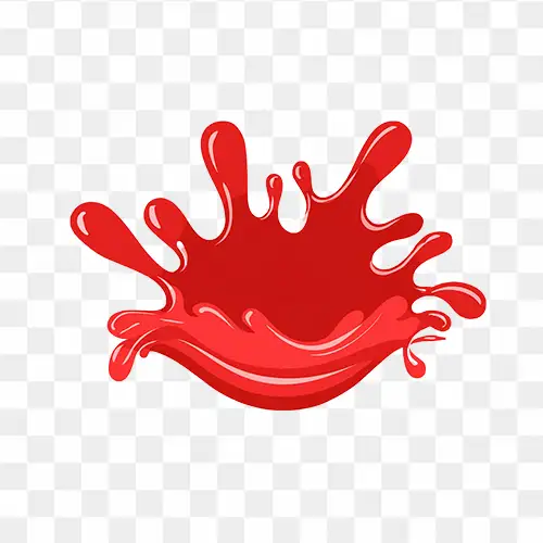 Red Liquid Paint Splash png clipart download free