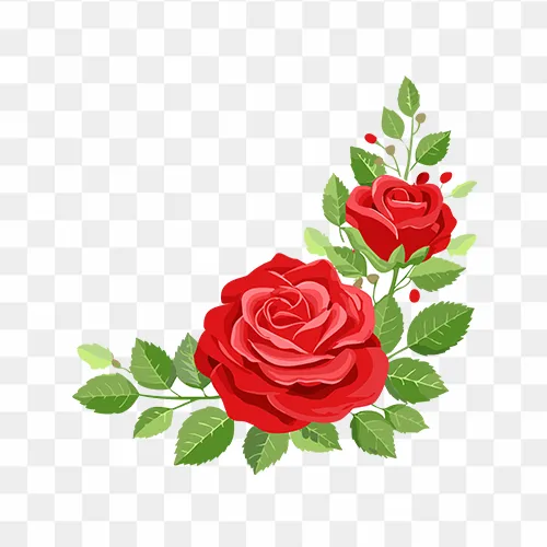 Red Rose Border Images Free Transparent PNG