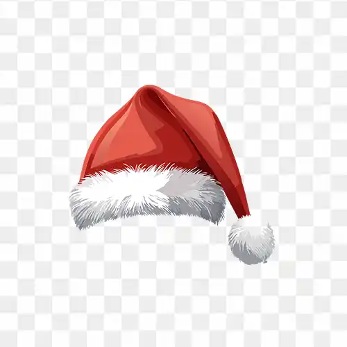 Royalty free Png image of Christmas Santa Hat