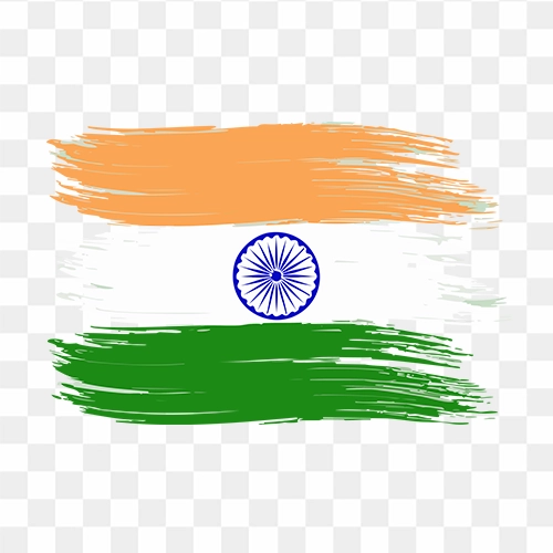 Tricolor Indian Flag png image for Republic and Independence Day of India