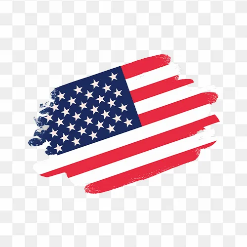Usa Flag And United States In Brush Stroke free transparent png